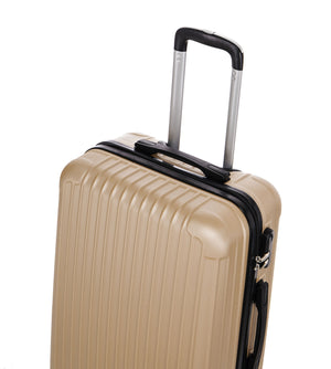 Reisekoffer Hartschalenkoffer LINN 3er Set champagner