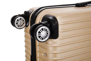Reisekoffer Hartschalenkoffer LINN 3er Set champagner