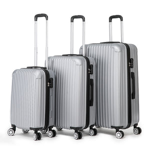 Hartschalenkoffer LINN 3-er Set silber