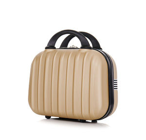 Reisekoffer Hartschalenkoffer LINN 5er SET champagner