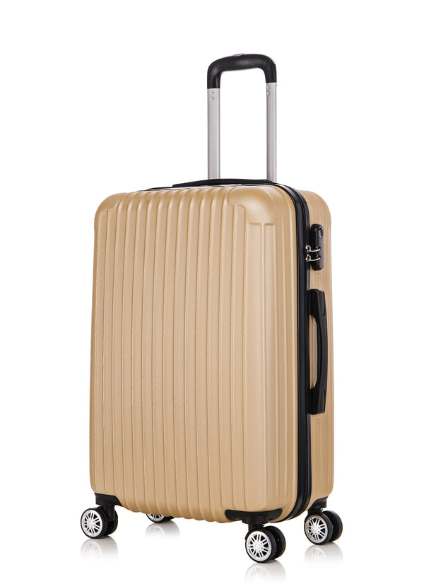 Reisekoffer Hartschalenkoffer LINN 5er SET champagner