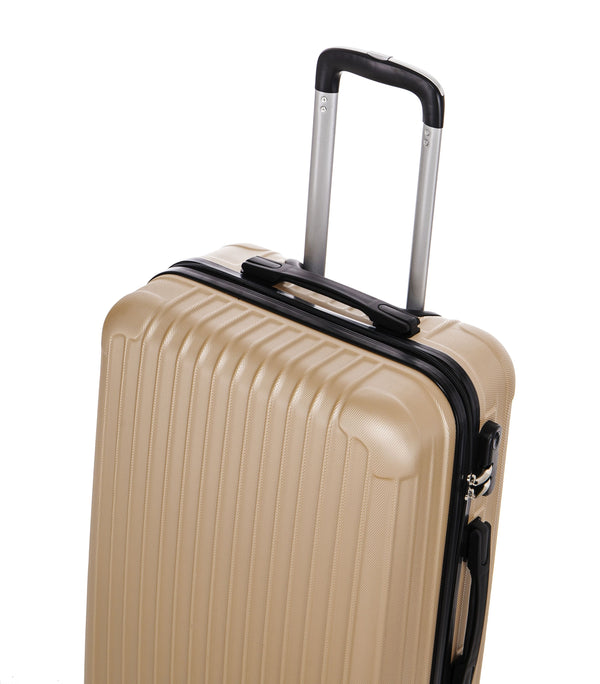 Reisekoffer Hartschalenkoffer LINN 5er SET champagner