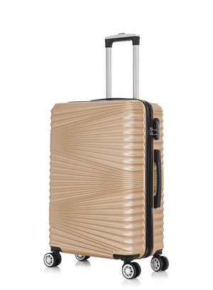 Reisekoffer Hartschalenkoffer NIA 3er Set champagner