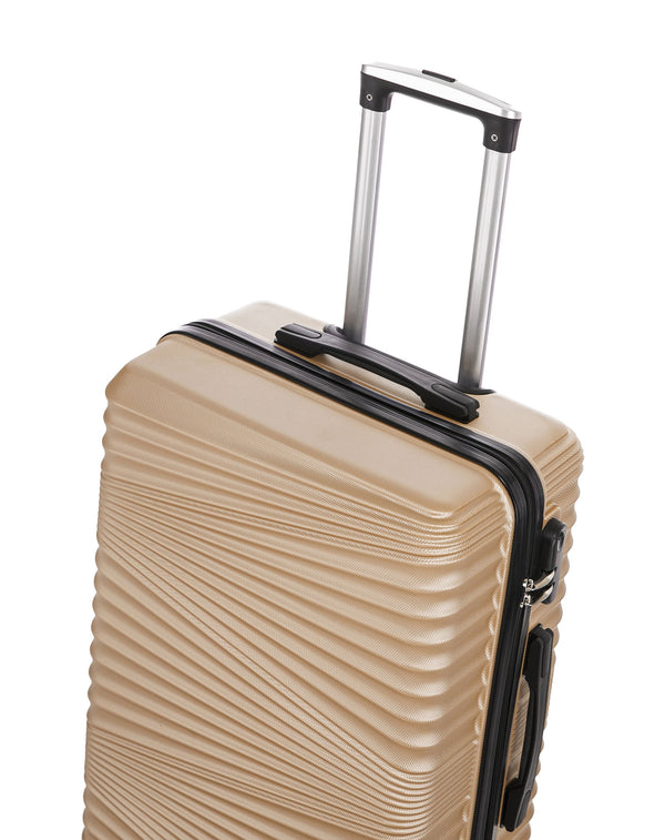 Reisekoffer Hartschalenkoffer NIA 3er Set champagner