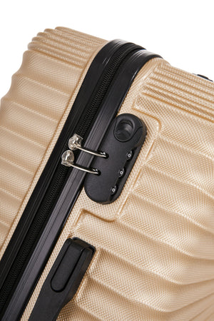 Reisekoffer Hartschalenkoffer NIA 3er Set champagner