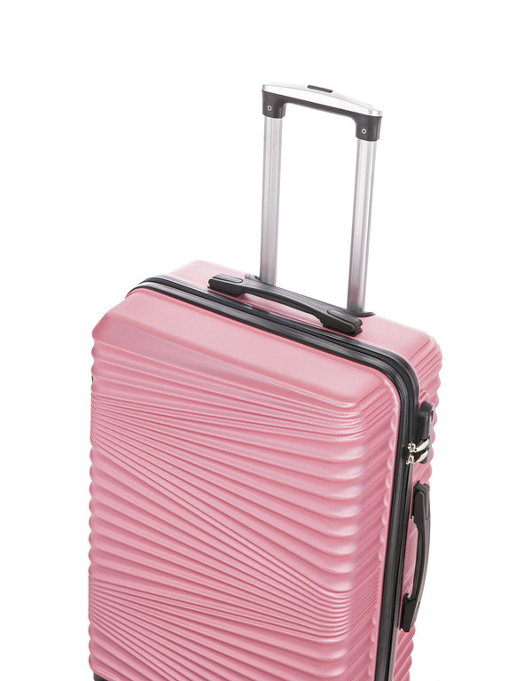 Reisekoffer Hartschalenkoffer NIA 3er Set rosa