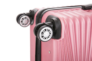 Reisekoffer Hartschalenkoffer NIA 3er Set rosa