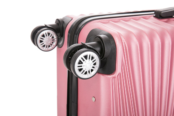 Reisekoffer Hartschalenkoffer NIA 3er Set rosa