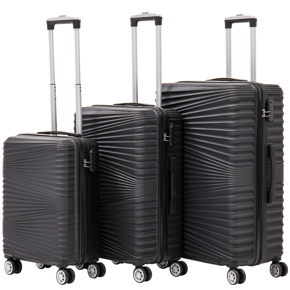 Set di 3 valigie rigide NIA, nere