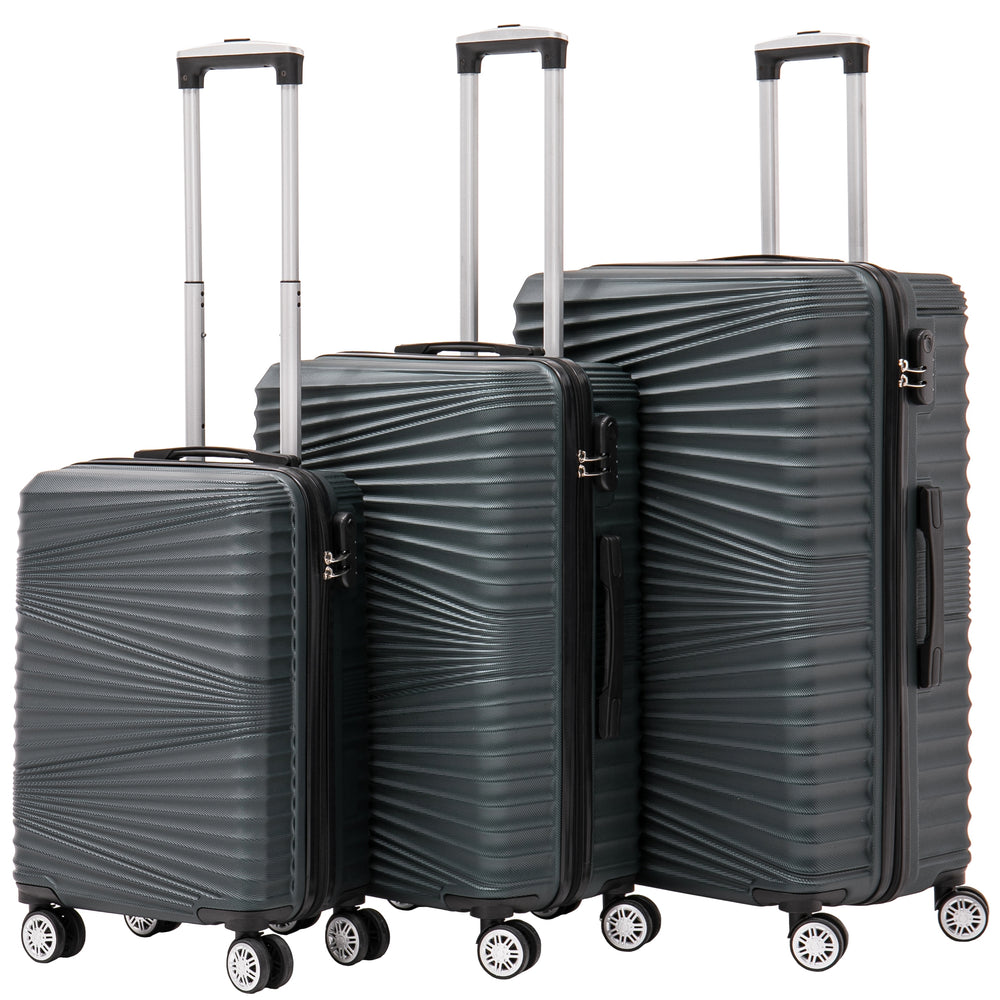 Set di 3 valigie rigide NIA, smeraldo