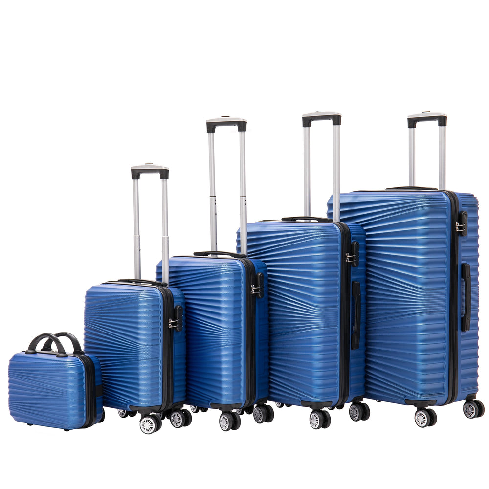 Set di 5 valigie rigide NIA, blu