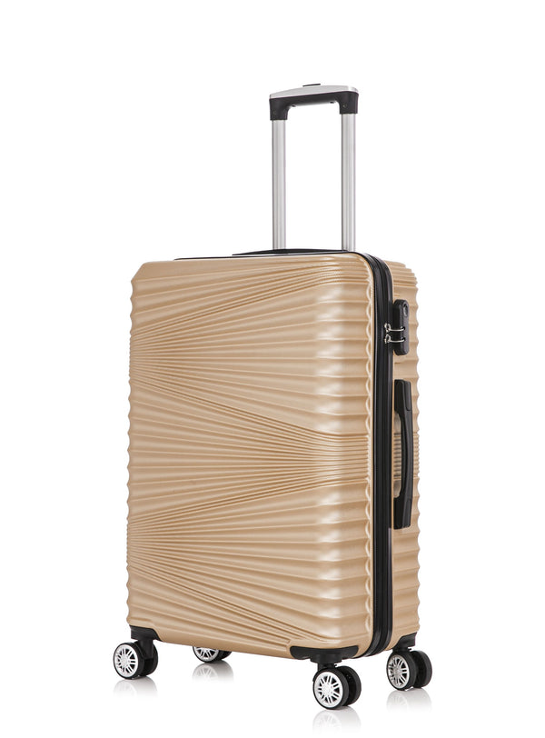Reisekoffer Hartschalenkoffer NIA 5er Set champagner