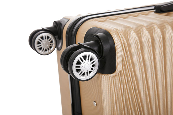 Reisekoffer Hartschalenkoffer NIA 5er Set champagner