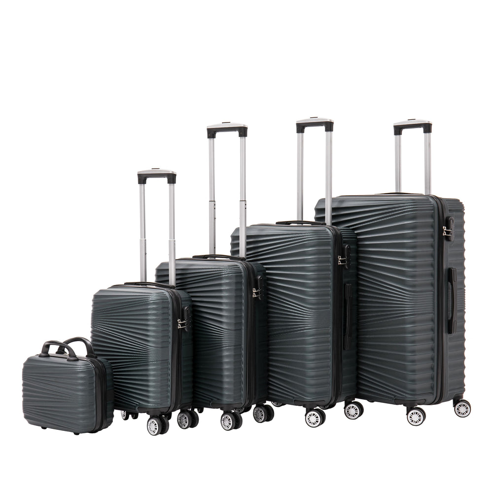 Set di 5 valigie rigide NIA, smeraldo
