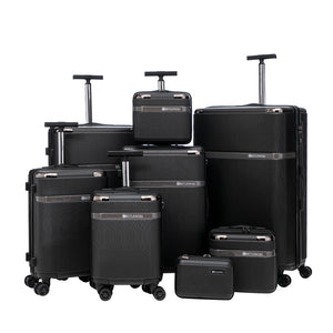 Reisekoffer Hartschalenkoffer VIRELLA 8er Set schwarz