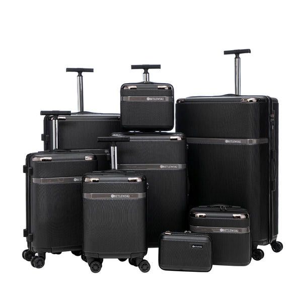 Reisekoffer Hartschalenkoffer VIRELLA 8er Set schwarz