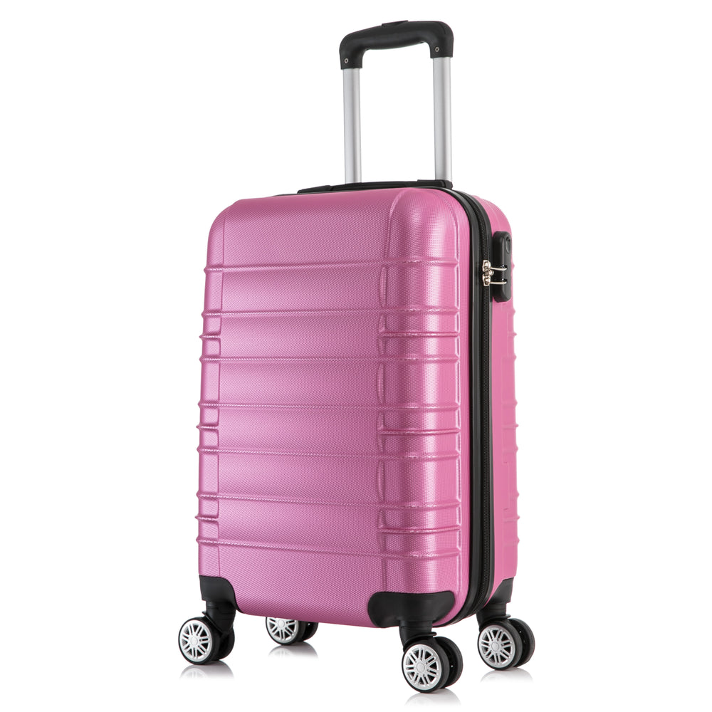 Valigia da viaggio, bagaglio a mano taglia XL, rosa