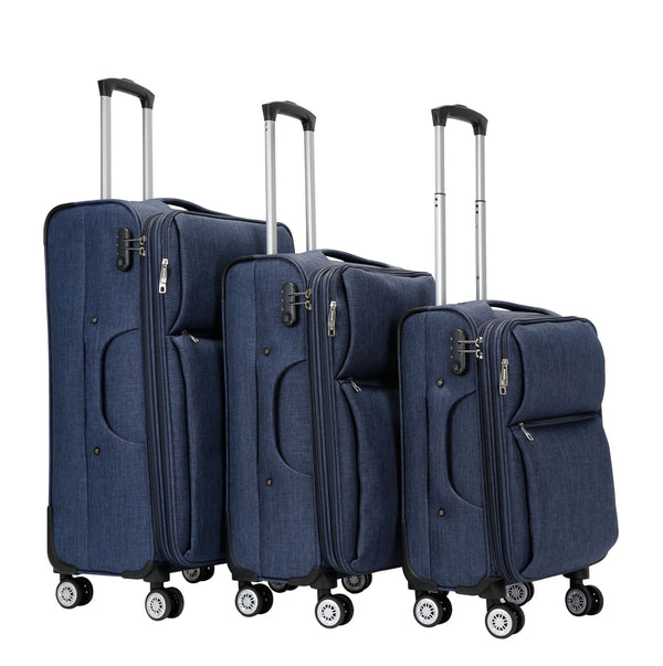 Reisekoffer LANA 3er Set blau