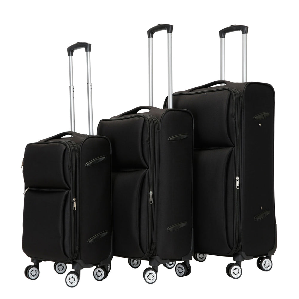 Set di 3 valigie da viaggio LANA nere