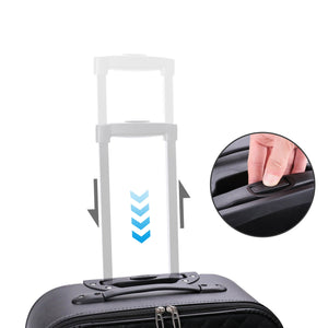Reisekoffer Leder ODA 2er Set schwarz