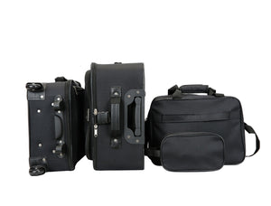 Reisekoffer Polyester 4er SET schwarz