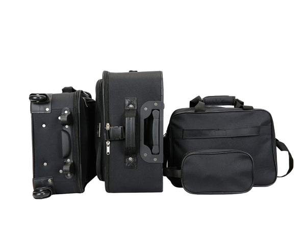 Reisekoffer Polyester 4er SET schwarz