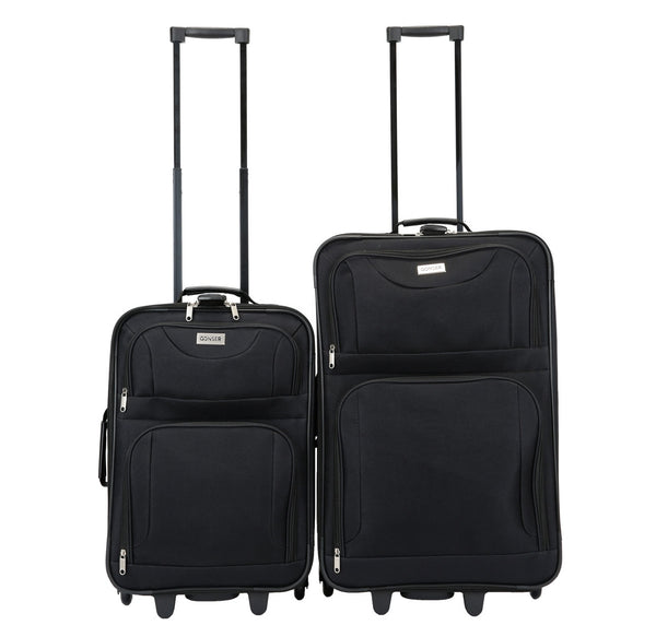 Reisekoffer Polyester 4er SET schwarz