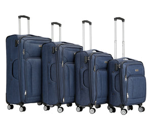 Reisekoffer RINO 4er Set blau