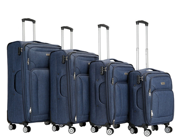 Reisekoffer RINO 4er Set blau