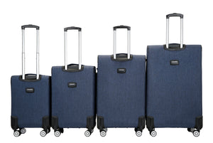 Reisekoffer RINO 4er Set blau