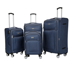Reisekoffer RINO 4er Set blau