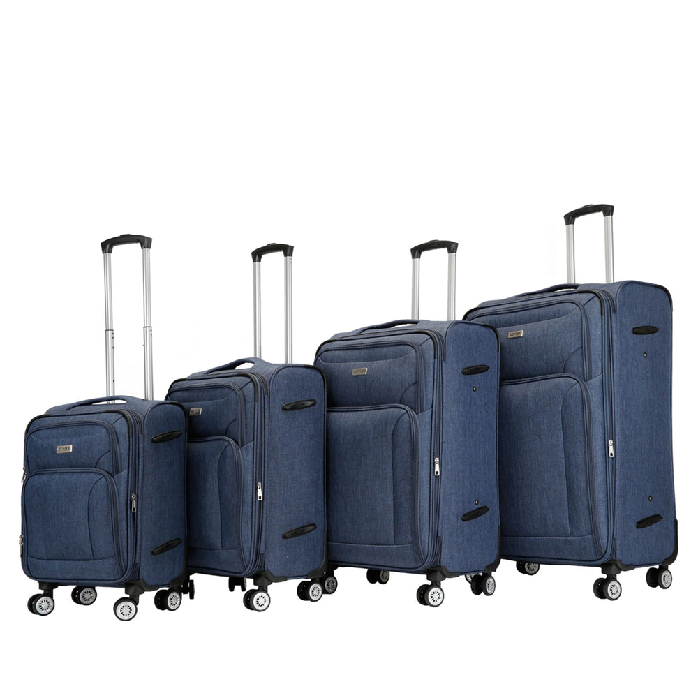 Set di 4 valigie RINO, blu