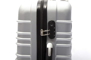 Reisekoffer Hartschalenkoffer 3er SET silber
