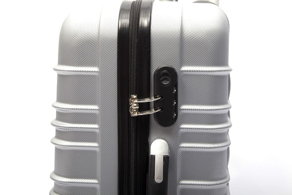 Reisekoffer Hartschalenkoffer 3er SET silber