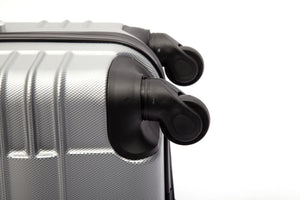 Reisekoffer Hartschalenkoffer Grösse M silber