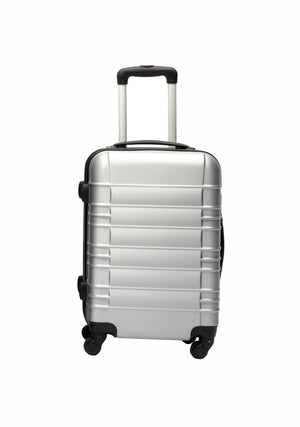 Reisekoffer Hartschalenkoffer Grösse M silber