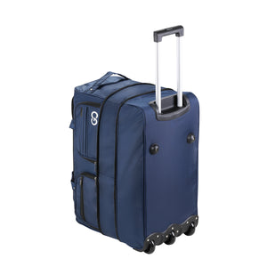 Reisetasche mit Rollen 96L blau