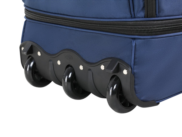 Reisetasche mit Rollen 96L blau