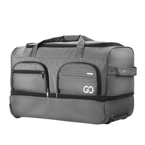 Reisetasche mit Rollen 96L grau