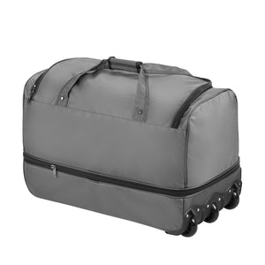 Reisetasche mit Rollen 96L grau
