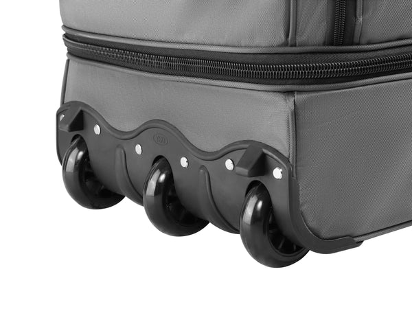 Reisetasche mit Rollen 96L grau