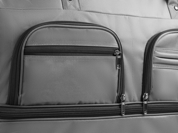 Reisetasche mit Rollen 96L grau