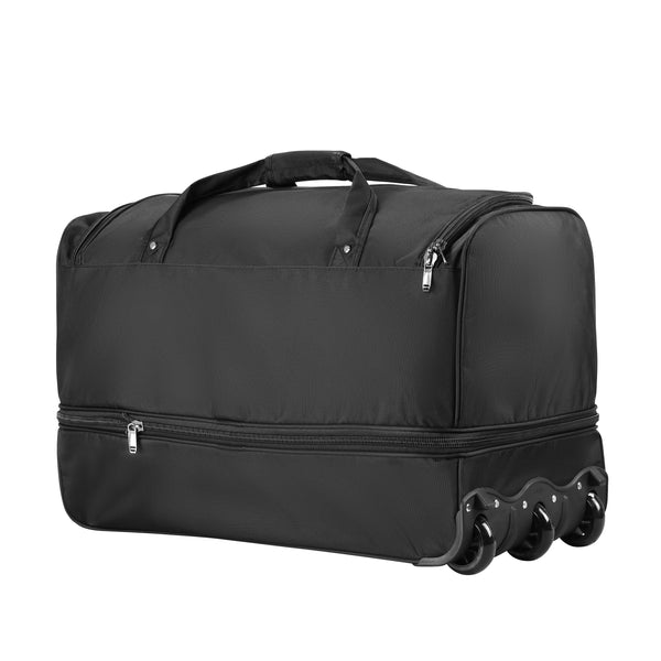 Reisetasche mit Rollen 96L schwarz