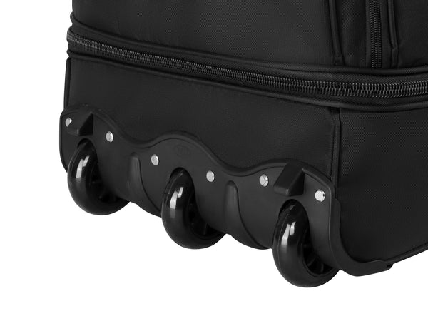 Reisetasche mit Rollen 96L schwarz