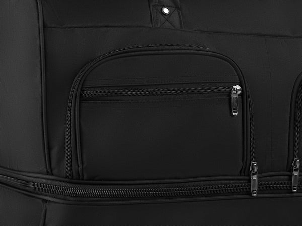 Reisetasche mit Rollen 96L schwarz