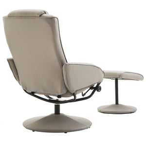 Poltrona relax porta TV con poggiapiedi, 120 kg