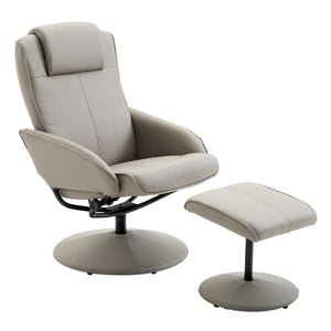 Poltrona relax porta TV con poggiapiedi, 120 kg