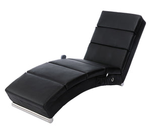 Relaxliege mit Massagefunktion schwarz