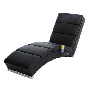 Relaxliege mit Massagefunktion schwarz