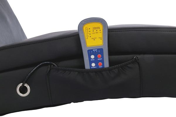 Relaxliege mit Massagefunktion schwarz